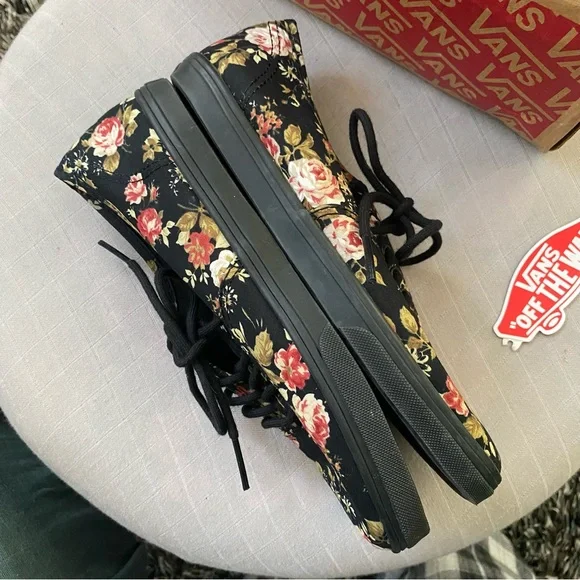 Vans Authentic Low Pro Floral Shoes Sneakers - Picture 5 of 9